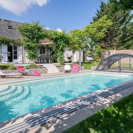 Au Coeur Du Bien-Etre, Chalet Avec Piscine Chauffee Et Couverte, Spa, Sauna, Massages Monteaux Екстер'єр фото