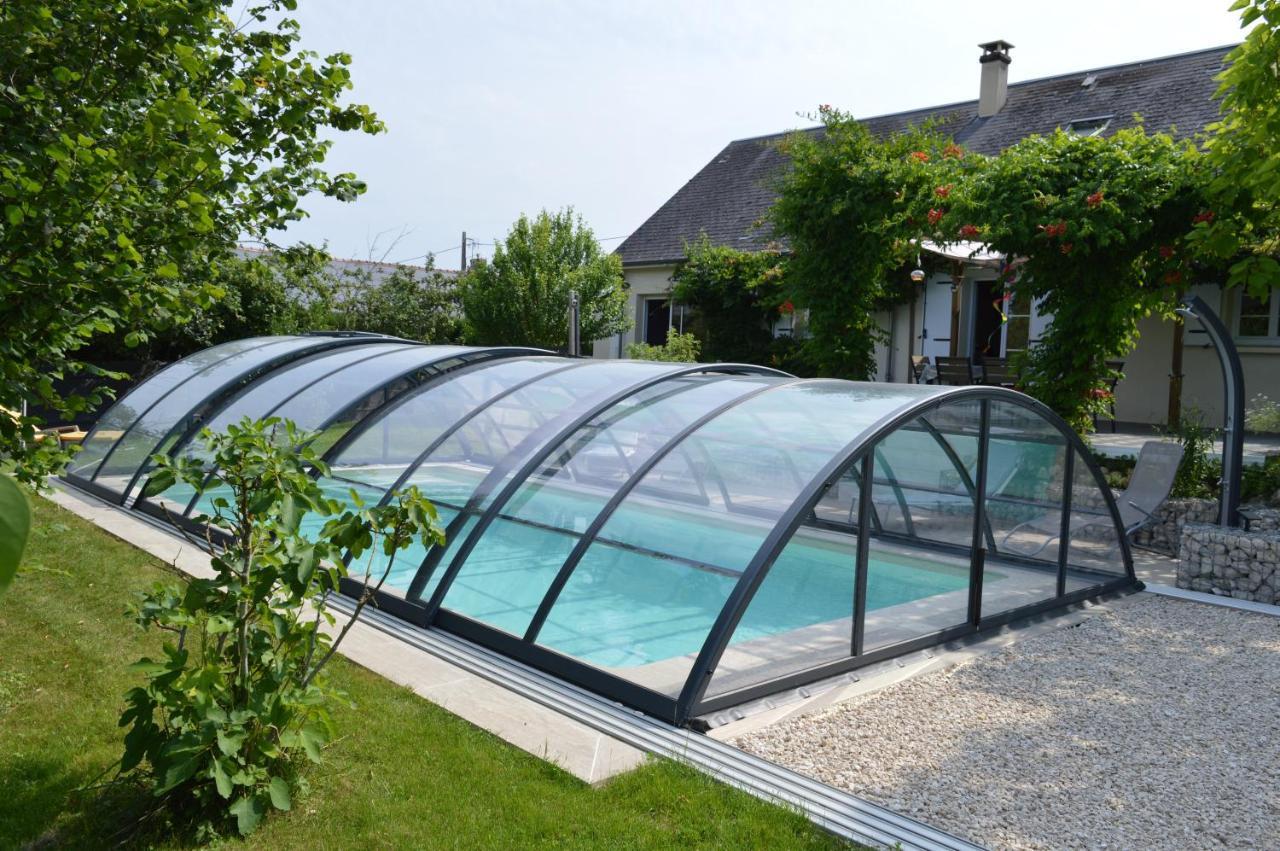 Au Coeur Du Bien-Etre, Chalet Avec Piscine Chauffee Et Couverte, Spa, Sauna, Massages Monteaux Екстер'єр фото